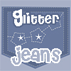 Glitter Jeans Star Pockets