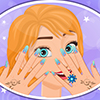 Frozen Anna Nail Style