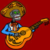Musician Skeleton Coloring