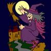 The Witch and Castle Coloring